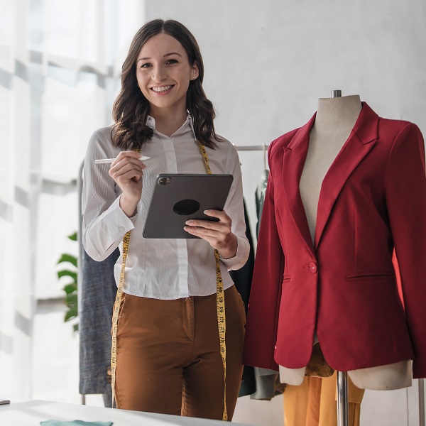 Select fabrics for suits and shirts